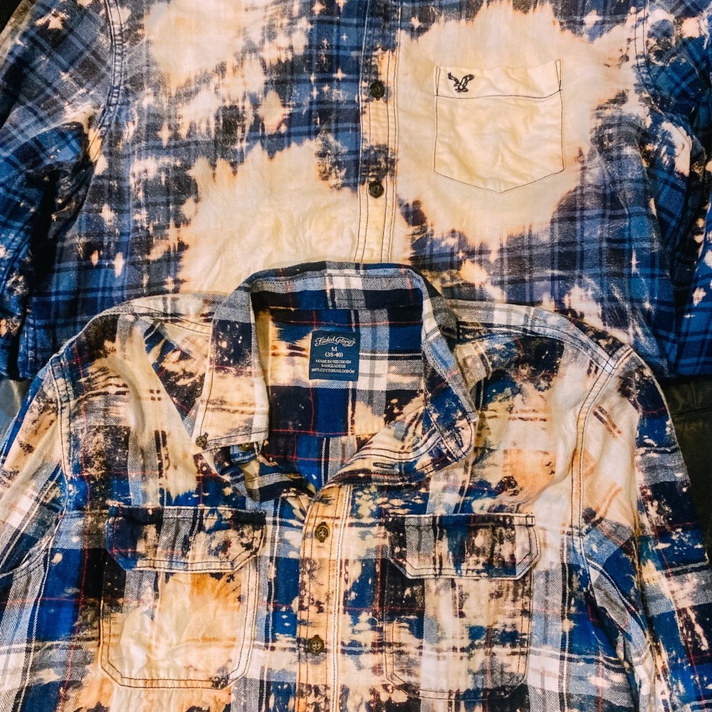 Bleached flannel